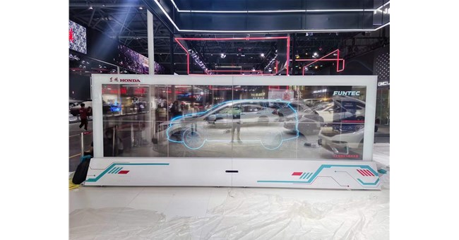 扬程电子透明OLED助力2023上海车展